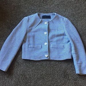 Blue and white jacket